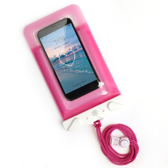 Dry Spell™ Floatie Water Defender Bag: Pink banner