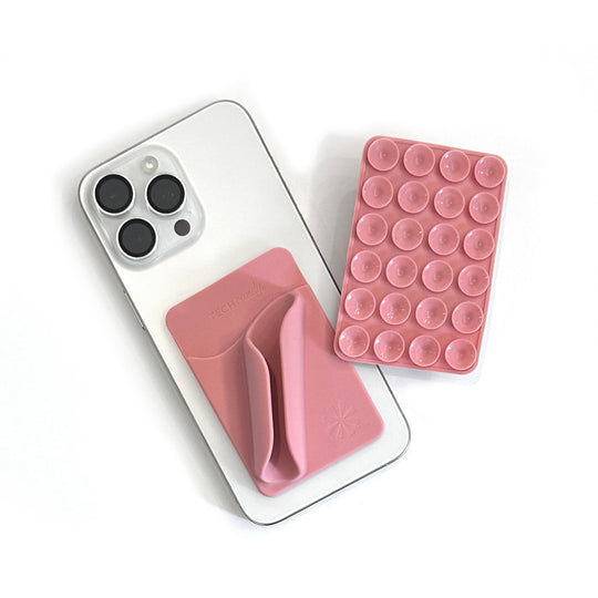 Bare Necessities™ Phone Back Pocket: Pink banner