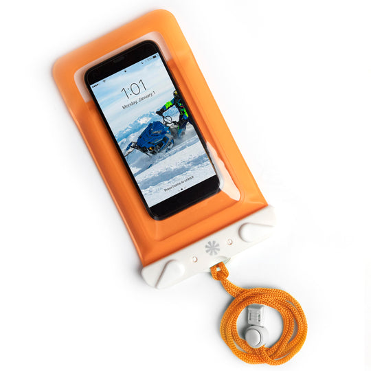 Dry Spell™ Floatie Water Defender Bag: Orange banner